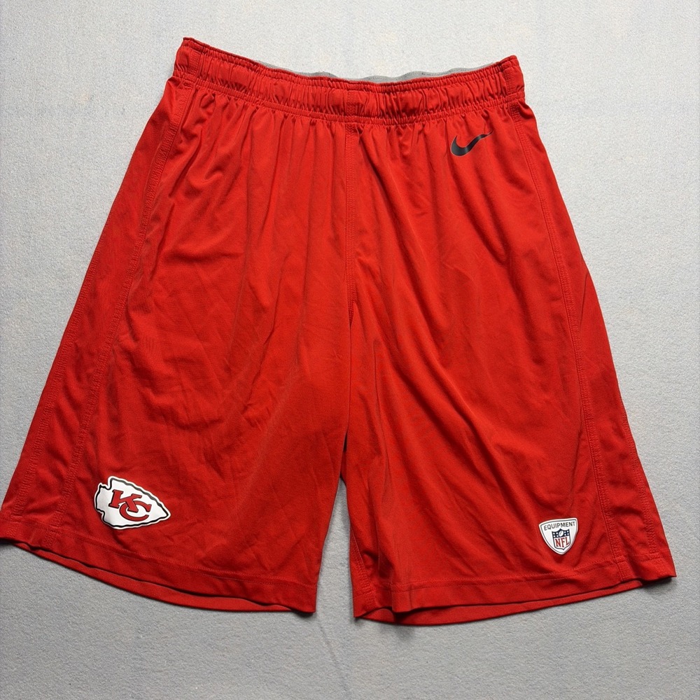 Kansas City Chiefs Nike Shorts Mens XL NFL equipment Training Practice Red
